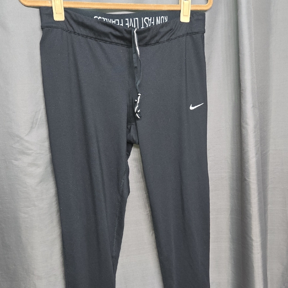 New! Nike Black Track Pants with Moisture-Wicking Fabric NWOT